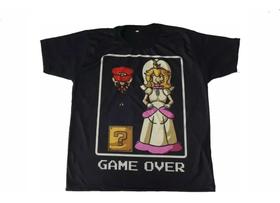 Camiseta Super Mario Sátira Casamento Blusa Adulto Unissex G097 BM Camiseta Super Mario Sátira Casamento Blusa Adulto Unissex G097 BM