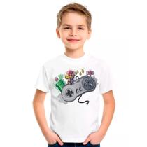 Camiseta SUPER NINTENDO Games Jogos Moda Infantil Roupa Criança 02 - DESIGN CAMISETAS