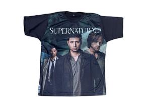 Camiseta Supernatural Dean e Sam Winchester Blusa Adulto Unissex S046 bm