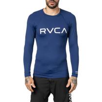 Camiseta Surf RVCA Manga Longa Big RVCA WT23 Masculina Azul