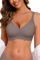 Camiseta Sutiã HORISUN Comfort com cobertura total e café acolchoado Camiseta Sutiã HORISUN Comfort com cobertura total e café acolchoado