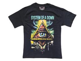 Camiseta System Of A Down Blusa Com Costas Unissex Banda Rock Mrp007 Camiseta System Of A Down Blusa Com Costas Unissex Banda Rock Mrp007