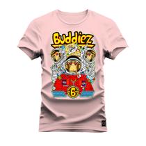 Camiseta T-Shirt 100% Algodão Estampada Durável Buddiez