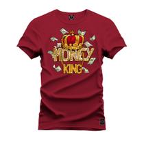 Camiseta T-Shirt 100% Algodão Estampada Durável Money King