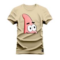 Camiseta T-Shirt 100% Algodão Estampada Durável Patrick