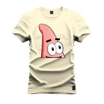 Camiseta T-Shirt 100% Algodão Estampada Durável Patrick