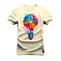 Camiseta T-Shirt Algodão 100% Algodão Lampada Pensante - Nexstar