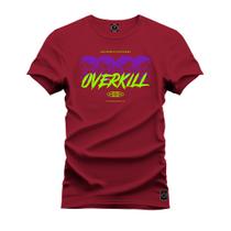 Camiseta T-Shirt Algodão 100% Algodão Overkill