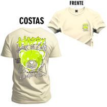 Camiseta T-Shirt Algodão 100% Algodão Urso Bronks Frente e Costas