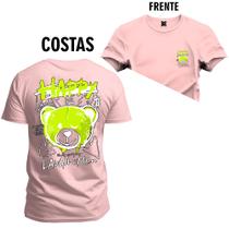 Camiseta T-Shirt Algodão 100% Algodão Urso Bronks Frente e Costas