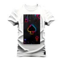 Camiseta T-Shirt Algodão Premium 30.1 Carta Black