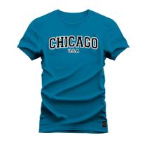 Camiseta T-Shirt Algodão Premium 30.1 Chicago USA