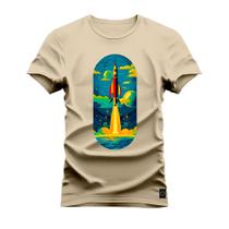 Camiseta T-Shirt Algodão Premium 30.1 Foguem Musk