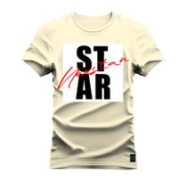 Camiseta T-Shirt Algodão Premium 30.1 Star Script