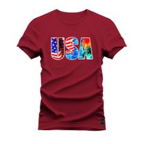 Camiseta T-Shirt Algodão Premium 30.1 Usa Cores - Nexstar