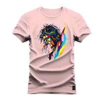 Camiseta T-Shirt Algodão Premium Estampada Cristo Orando - Nexstar