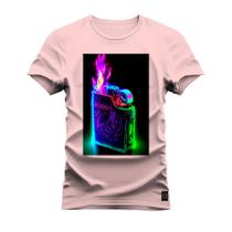 Camiseta T-Shirt Algodão Premium Estampada Esqueiro Arial Fire