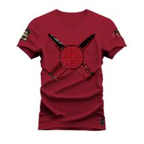 Camiseta T-Shirt Algodão Premium Estampada Fac Cruze