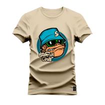 Camiseta T-Shirt Algodão Premium Estampada Mokey Style