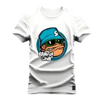 Camiseta T-Shirt Algodão Premium Estampada Mokey Style