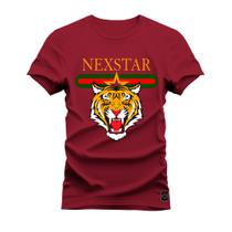 Camiseta T-Shirt Algodão Premium Estampada Nexstar Tigre