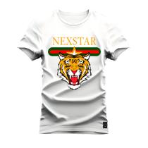 Camiseta T-Shirt Algodão Premium Estampada Nexstar Tigre