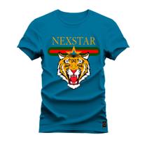 Camiseta T-Shirt Algodão Premium Estampada Nexstar Tigre