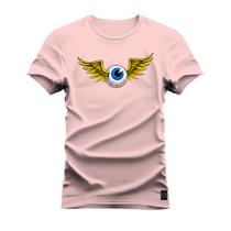 Camiseta T-Shirt Algodão Premium Estampada Olho Anjo