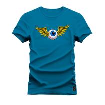 Camiseta T-Shirt Algodão Premium Estampada Olho Anjo