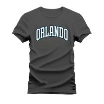 Camiseta T-Shirt Algodão Premium Estampada Orlando