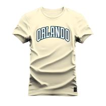 Camiseta T-Shirt Algodão Premium Estampada Orlando