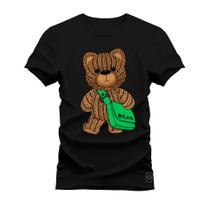 Camiseta T-Shirt Algodão Premium Estampada Urso Bear - Nexstar