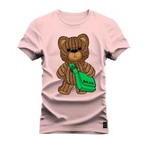 Camiseta T-Shirt Algodão Premium Estampada Urso Bear