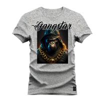 Camiseta T-shirt Algodão Unissex Street Estampada Gangster