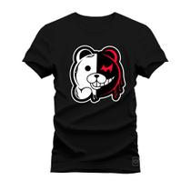 Camiseta T-shirt Algodão Unissex Street Estampada Urso Bipolar