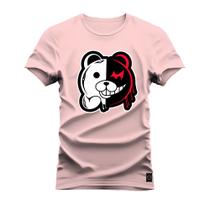 Camiseta T-shirt Algodão Unissex Street Estampada Urso Bipolar