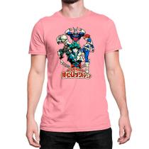 Camiseta T-Shirt Anime My Hero Academy Personagens