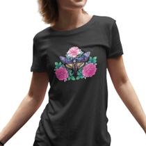 Camiseta T-Shirt Baby Look Feminina Algodão Conforto Estampa