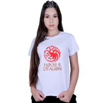 Camiseta T-shirt Baby Look Série House of The Dragon Camiseta T-shirt Baby Look Série House of The Dragon