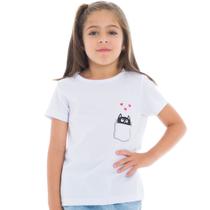 Camiseta T-shirt Babylook Feminina juvenil 2 à 16 anos Meninas - LUASOL