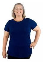 Camiseta T-shirt Blusa Plus Size Feminina Básica