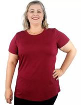 Camiseta T-shirt Blusa Plus Size Feminina Básica Camiseta T-shirt Blusa Plus Size Feminina Básica