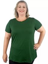 Camiseta T-shirt Blusa Plus Size Feminina Básica