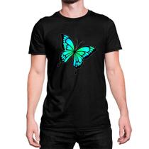 Camiseta T-Shirt Borboleta Linda Butterfly Verde Água - Store Seven