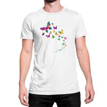 Camiseta T-Shirt Borboletas Butterfly Colors Coloridas