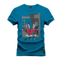 Camiseta T-Shirt Confortável Estampada Nyc Folow - Nexstar