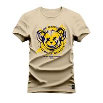 Camiseta T-Shirt Confortável Estampada Urso Ex Espadachin