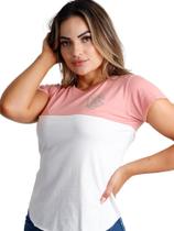 Camiseta T-Shirt Feminina 2 Cores Gola O - Edex Jeans