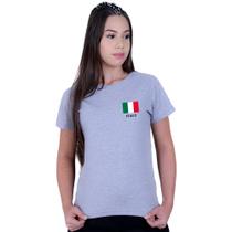 Camiseta T-shirt Feminina BAby Look Italy País Itália - Lafre