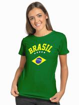 Camiseta T-shirt Feminina - Brasil Verde Amarela - Lynn